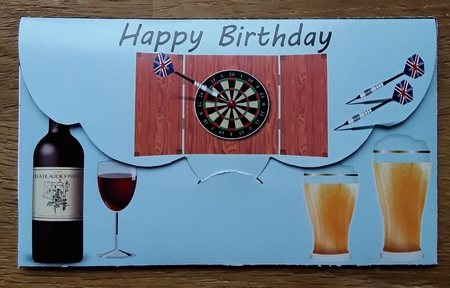 Gift card envelope for Male Birthday by Shirley Taylor