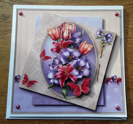 Tulips and Lilies - Layered Card Mini KIt by Shirley Taylor