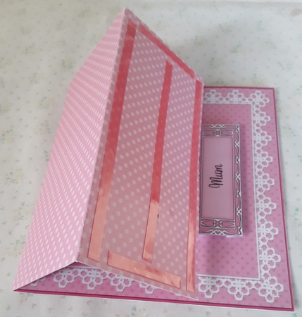 3D Easel Card Mini Kit - A Touch of Elegance Mothers Day - Flowers, Heart Lace, Butterflies & Pearls by Shirley Taylor
