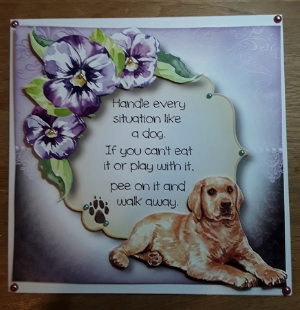 Handle Every Situation Like A Dog - Golden Labrador by Shirley Taylor