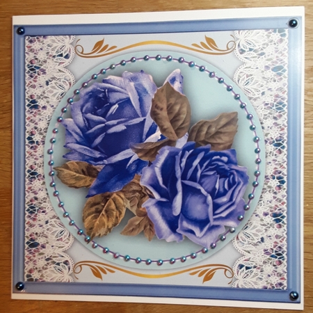 Beautiful  Blue Desire Roses  by Shirley Taylor