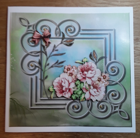 Vintage    Roses  Quick Card by Shirley Taylor