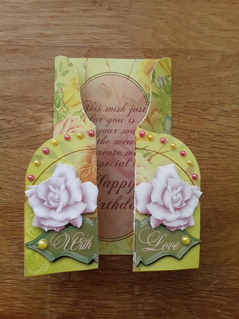 Roses - Double Gatefold Card by Shirley Taylor