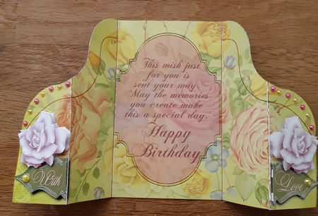 Roses - Double Gatefold Card by Shirley Taylor