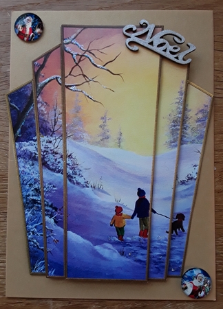 Art Deco Watercolour Stacker Winter Scenes 21 by Shirley Taylor