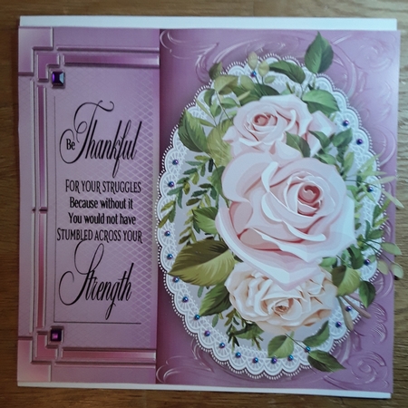 Beautiful French  Roses and Quote  by Shirley Taylor