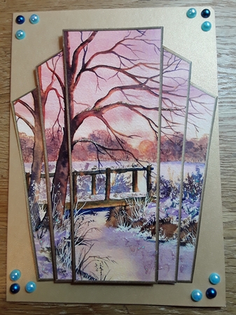 Art Deco Watercolour Stacker Winter Scenes 31 by Shirley Taylor