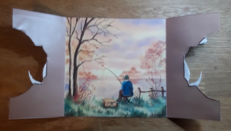 Gatefold Card - Fishing by Shirley Taylor