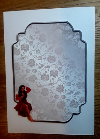 Matching blank insert for the design sheet - Paris, City of Romance by Shirley Taylor