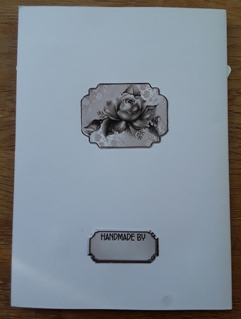 Nutcracker Suite - A5 card front with decoupage by Shirley Taylor