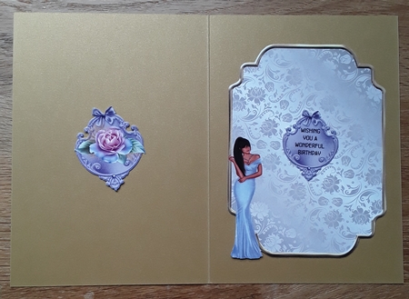 Matching blank insert for the design sheet - Deco Beauty Foxgloves by Shirley Taylor