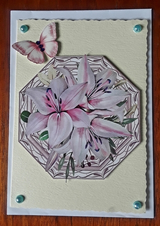 Beautiful Pink Lily Topper by Shirley Taylor