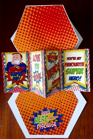 Super Hero Dad Twist n Pop Double Card Kit. by Shirley Taylor