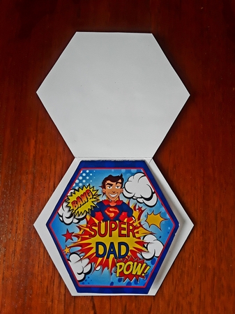 Super Hero Dad Twist n Pop Double Card Kit. by Shirley Taylor