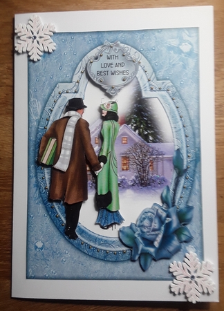 Matching blank insert for the design sheet - Welcome Home for Christmas  by Shirley Taylor