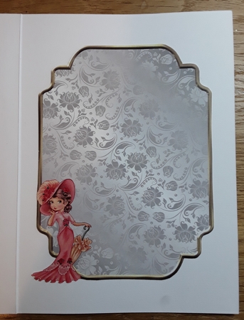 Matching insert for the design sheet - Lillie in Paris by Shirley Taylor