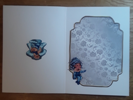 Matching insert for the design sheet - Christmas Fairy Child by Shirley Taylor