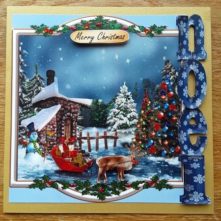 NOEL NOEL  CUT AWAY CARD by Shirley Taylor