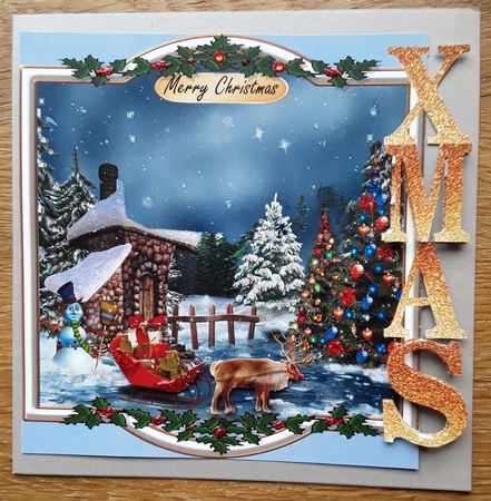 XMAS CUT AWAY CARD by Shirley Taylor