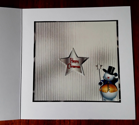 Matching blank insert for the design sheet - Snow Christmas 2 by Shirley Taylor