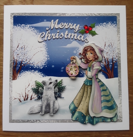 Matching insert for the design sheet - Snow Christmas 8 by Shirley Taylor