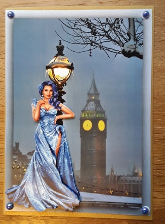 Matching blank insert for the design sheet - Midnight in London by Shirley Taylor