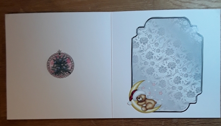 Matching insert for the design sheet - Pink and Silver Christmas 5 by Shirley Taylor