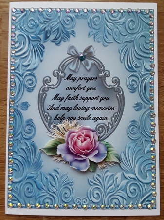 Matching insert for the design sheet - Sympathy 2 by Shirley Taylor