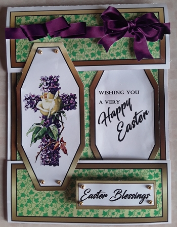 Open front Easter cross by Shirley Taylor