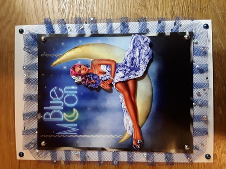 Martini Nights 2 - A5 card front with decoupage by Shirley Taylor
