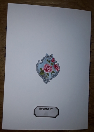 Martini Nights 2 - A5 card front with decoupage by Shirley Taylor