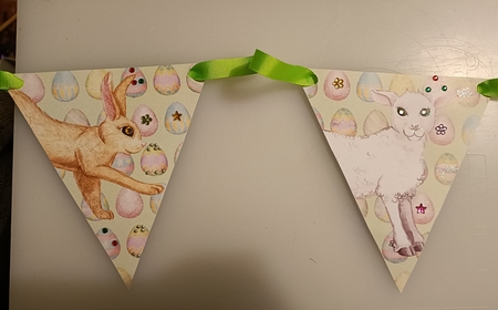 Easter Bunting 1 by Shirley Taylor