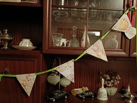 Easter Bunting 1 by Shirley Taylor