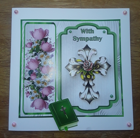 Matching blank insert for the design sheet - Sympathy 6 by Shirley Taylor