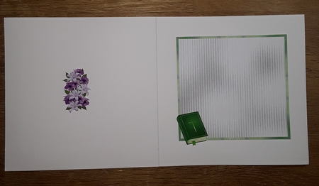 Matching blank insert for the design sheet - Sympathy 7 by Shirley Taylor