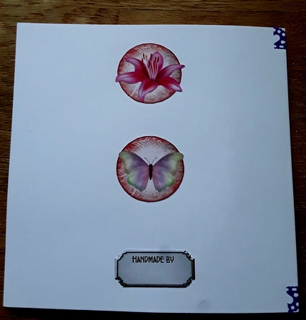 Lovely Ladies 3 - 5x6 inch round topper with decoupage by Shirley Taylor