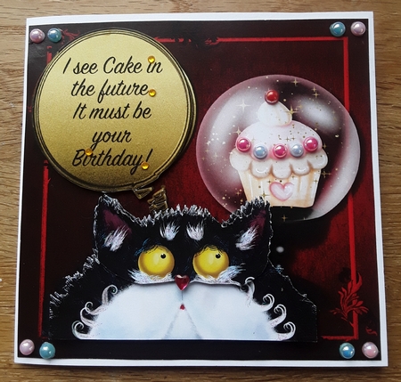 The Purr-fect Birthday - Unisex Card by Shirley Taylor