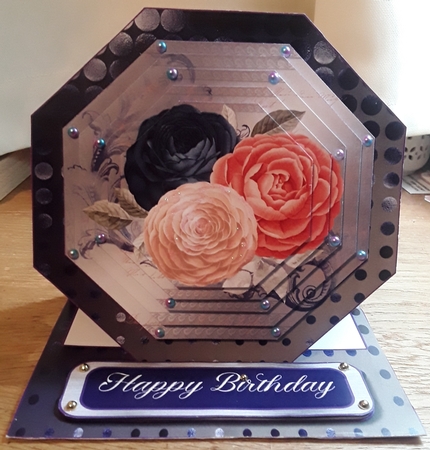 Symphony of Flowers - Easel Card - Multi Occasions by Shirley Taylor