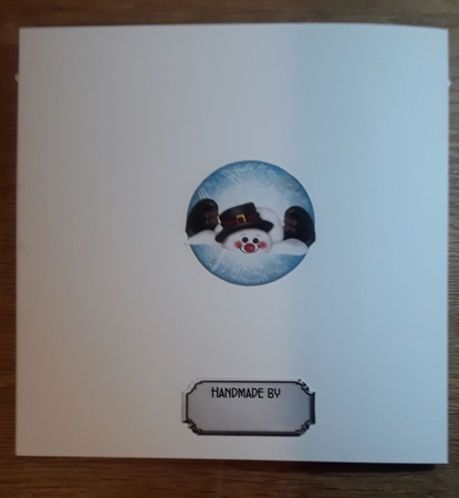 Matching insert for the design sheet - Frosty the Snowman 1 by Shirley Taylor