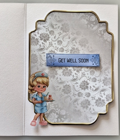 Matching insert sheet for the design sheet - Get Well Soon 6 by Shirley Taylor