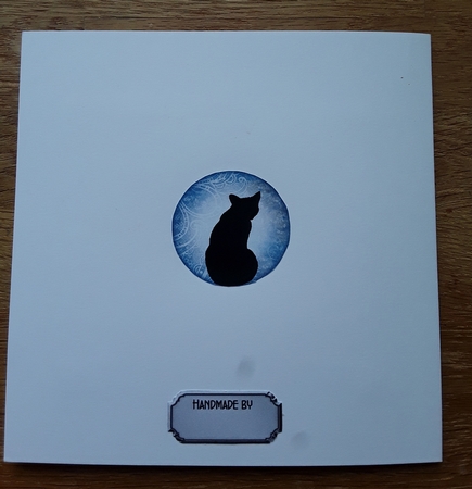 Matching insert sheet for the design sheet - Moonlight Meowting, by Shirley Taylor