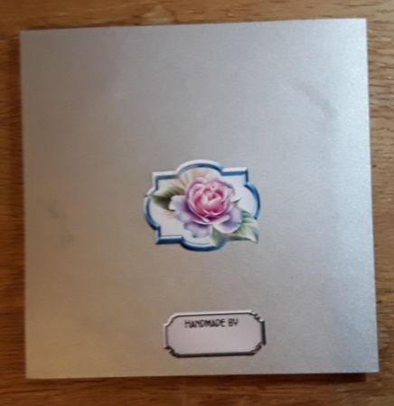 So Cute - 6x6 inch circular topper with decoupage by Shirley Taylor