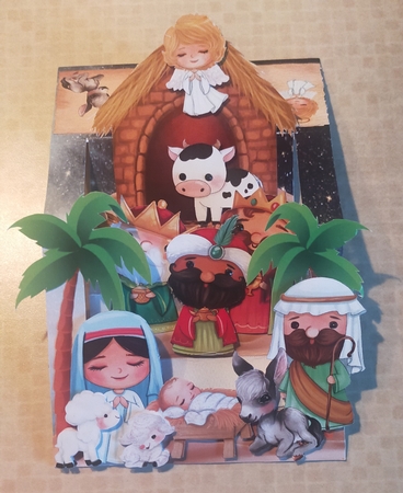 In Bethlehem 1 Centre Stepper Card by Shirley Taylor