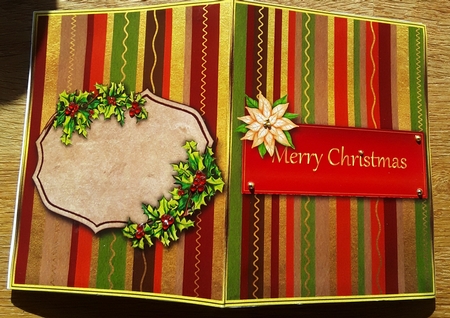 On Your Bike Santa!  - Double Window Card by Shirley Taylor