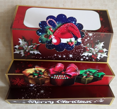 Merry Christmas 5 Stepper Card by Shirley Taylor