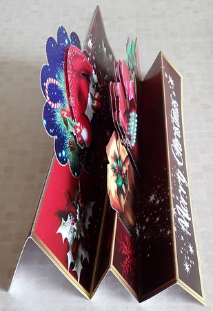 Merry Christmas 5 Stepper Card by Shirley Taylor