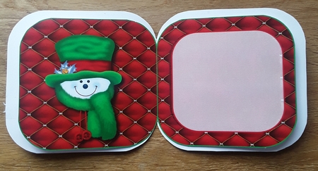 Christmas Decorations - Cut and fold card.  by Shirley Taylor