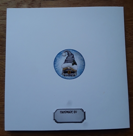 Matching blank insert for the design sheet - Christmas Gnomes by Shirley Taylor