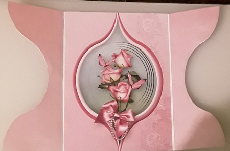 Pink Posy - Aperture Gatefold Card Mini Kit by Shirley Taylor