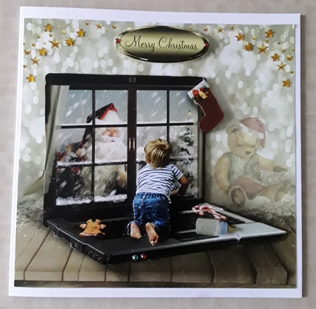 looking at Santa  by Shirley Taylor